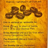 Too Many Bones: 12 oz. Coffee Promo Card