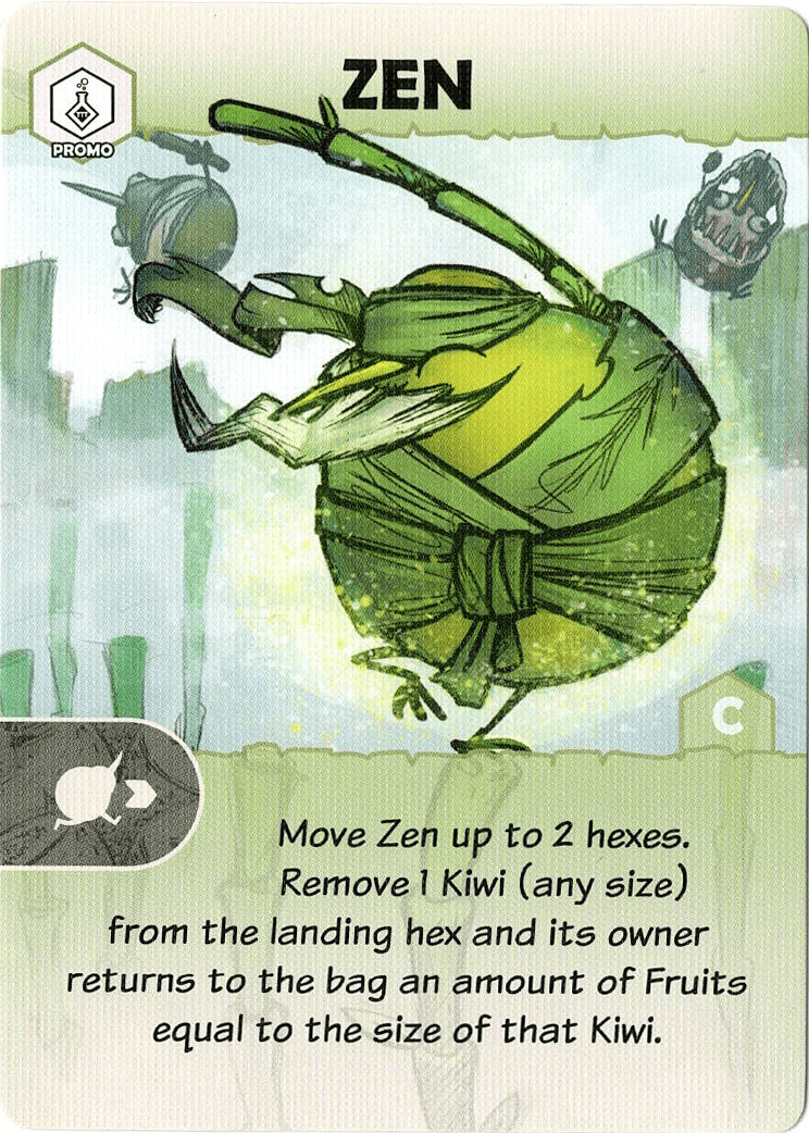 Kiwi Chow Down: Zen Promo Card