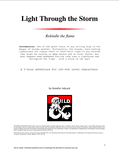 RPG Item: Light Through the Storm