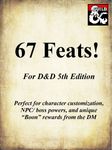 RPG Item: 67 Feats!