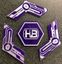 Board Game Accessory: Android: Netrunner – HB Click Tracker Acrylic Tokens