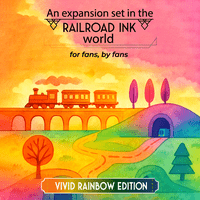 Vivid Rainbow Pack (fan expansion for Railroad Ink)