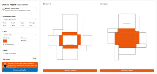 Design Your Own Paper Box
