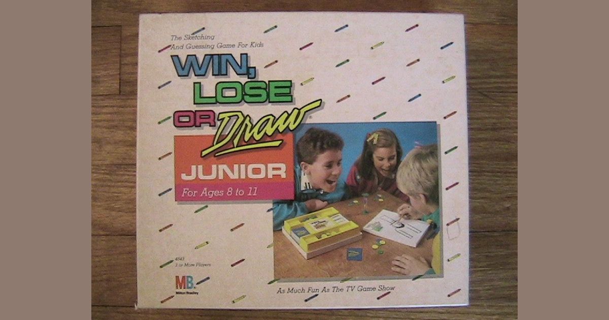 Win Lose Or Draw Junior Board Game Boardgamegeek