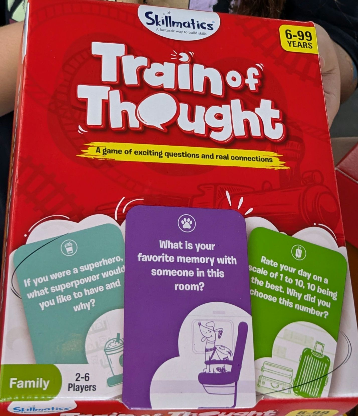 Cover art for Train of Thought: a game of exciting questions and real connections