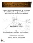 RPG Item: The Unofficial Dungeons & Dragons Third Edition Al-Qadim Arabian Adventures Conversion Manual