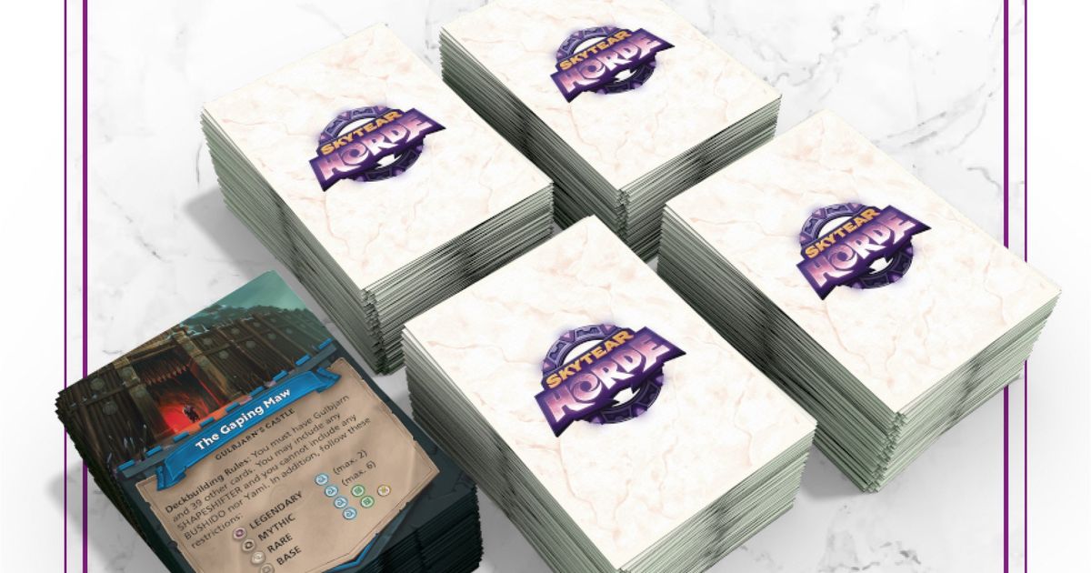 Skytear Horde Monoliths Sleeves Board Game Accessory BoardGameGeek