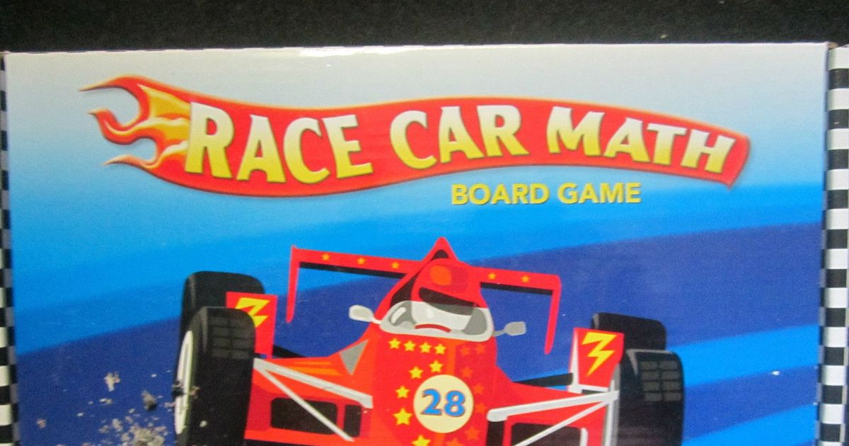Race Car Math Board Game BoardGameGeek