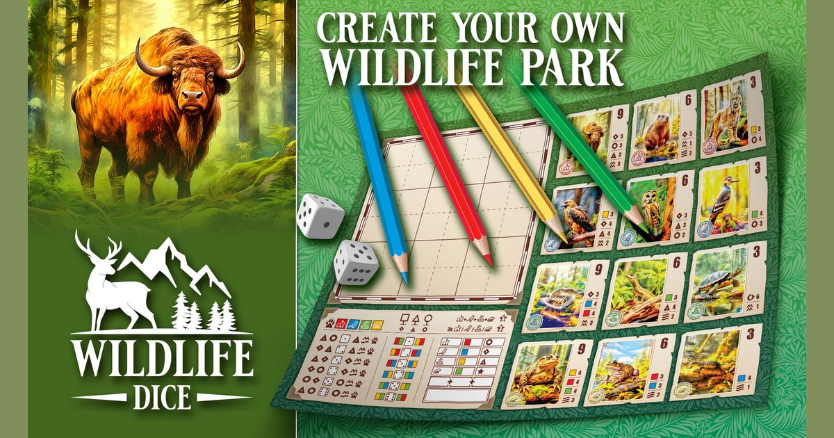 Kickstarter Wildlife Dice