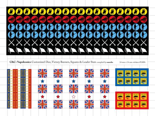 Customized Dice, Victory Banners, Squares and Leader Star Labels ...