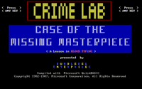 Video Game: Crime Lab: Case Of The Missing Masterpiece