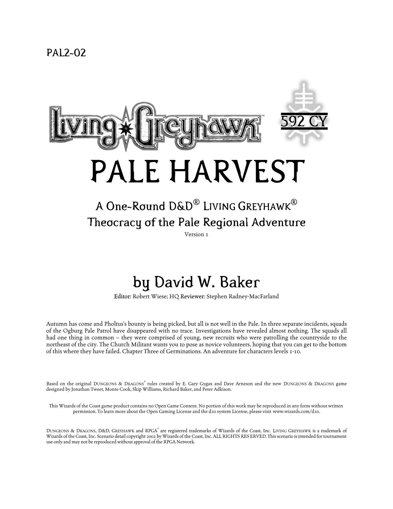 Pale Harvest box art