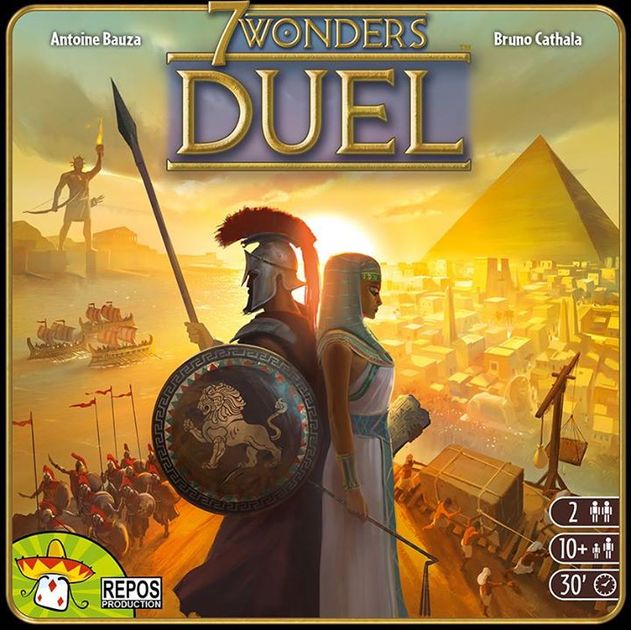 New 7 Wonders Duel Board Game 