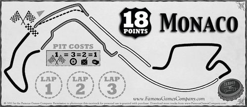 Board Game: Famous 500: The World's Smallest Car Racing Game