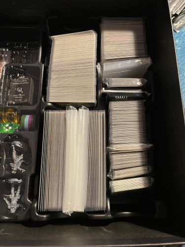 How did you organise your sleeved cards in the boxes? | BoardGameGeek