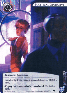 Android: Netrunner – Alternate Art Political Operative