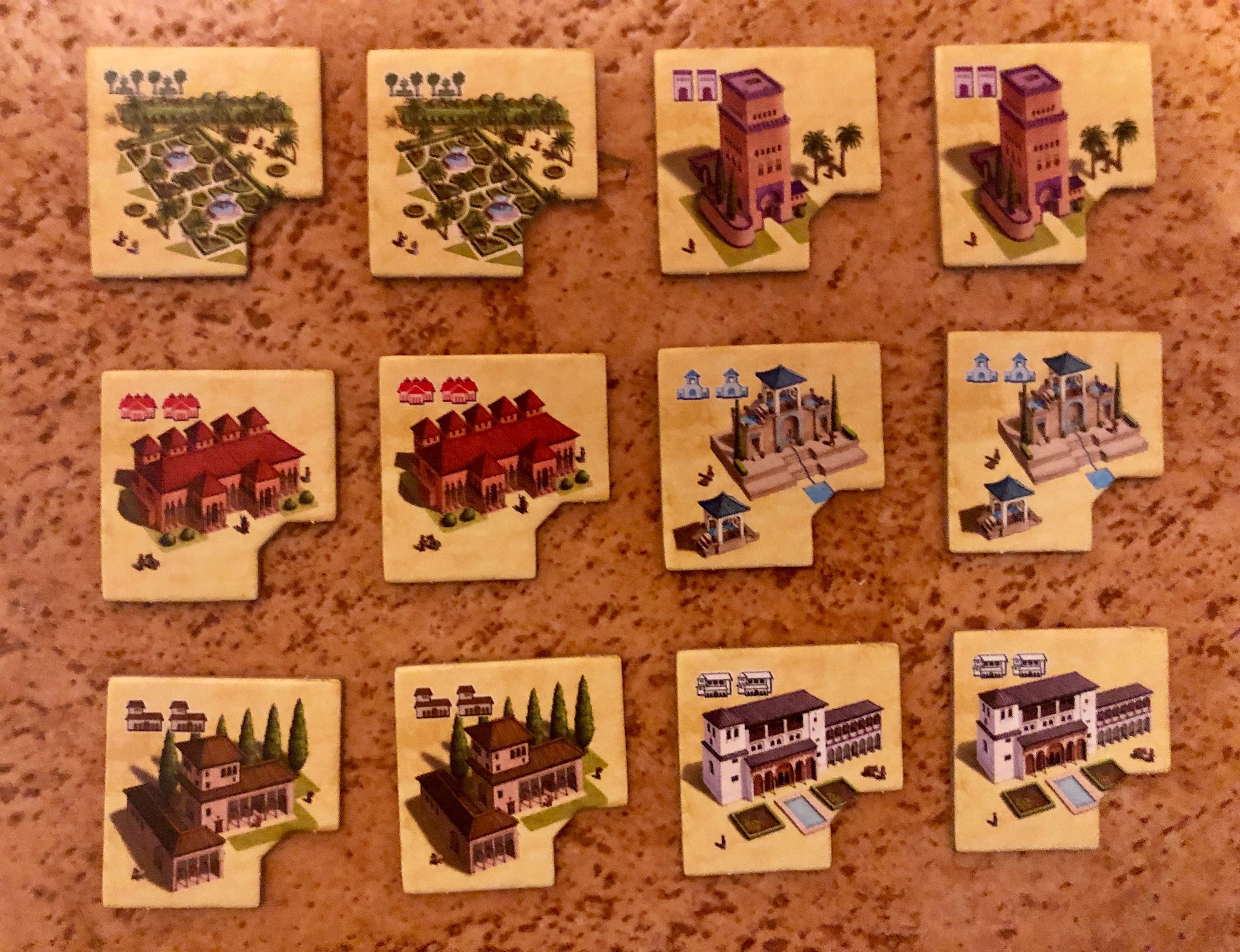 Alhambra: Designers&#039; Expansion – Extensions / The New Building Ground