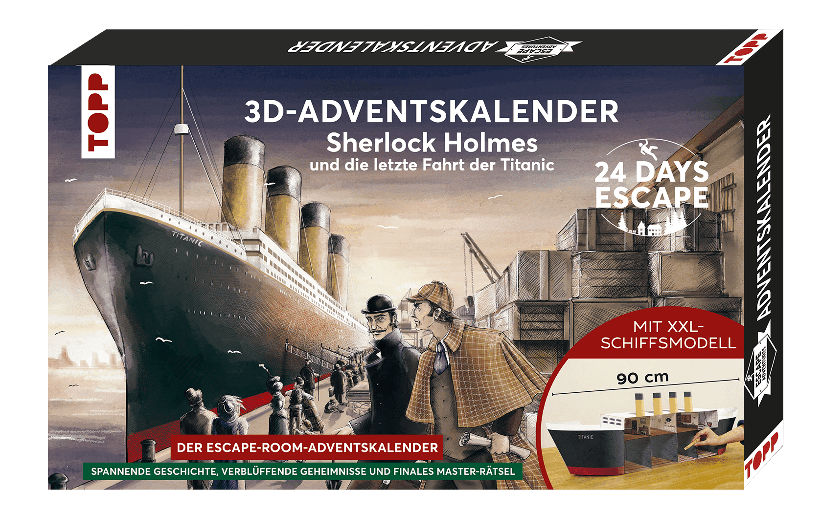 24 Days Escape: 3D-Adventskalender – Sherlock Holmes und die letzte Fahrt der Titanic cover