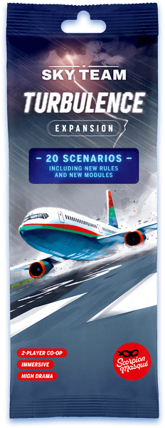 Sky Team: Turbulence, Scorpion Masqué, 2024 — packaging (image provided by the publisher)