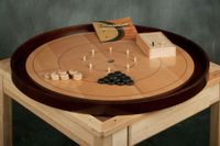  Tournament Crokinole Board Game 30 Inch, 2 in 1