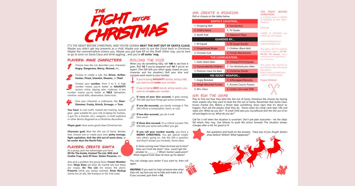 The Fight Before Christmas Rpg Item Rpggeek