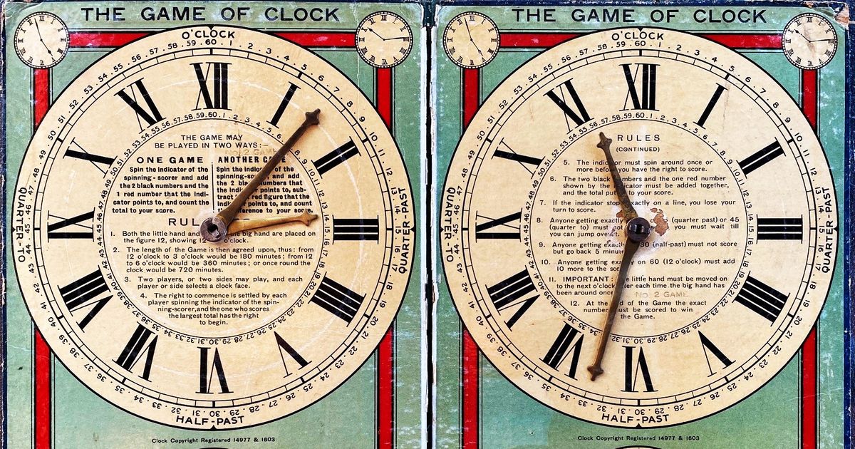 The Game of Clock Board Game BoardGameGeek