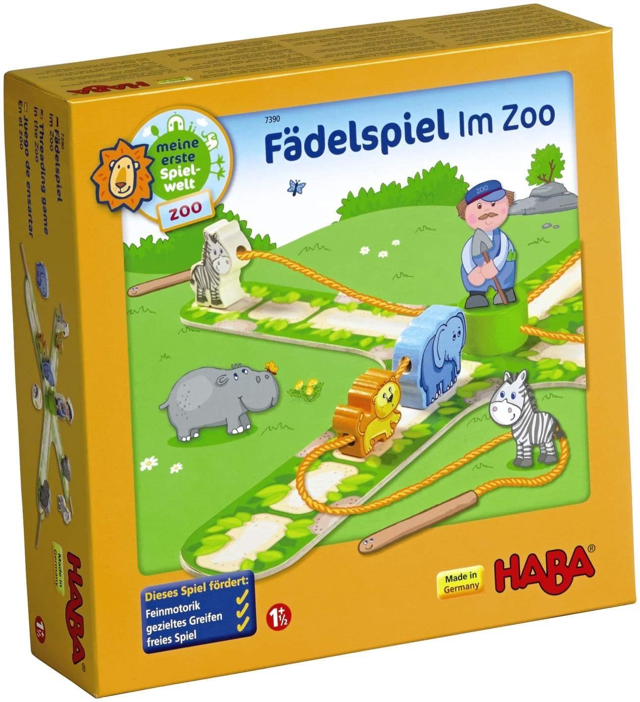 Fädelspiel: Im Zoo