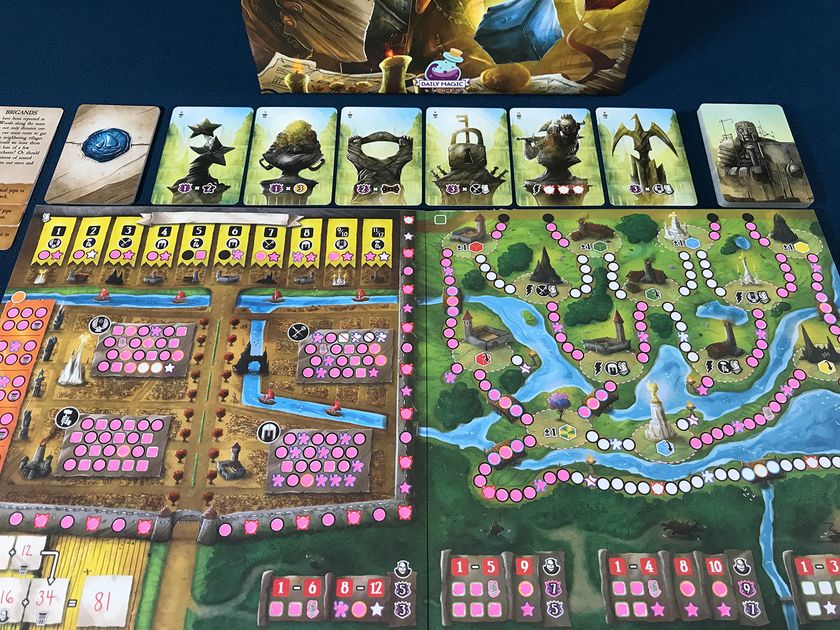 Dice Kingdoms of Valeria Review, a roll and write board game that